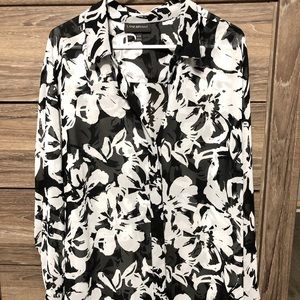 Lane Bryant Long-Sleeve Blouse Sheer
